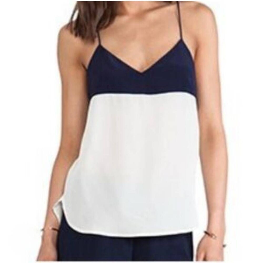 Trina Turk Silk Racerback Tank Top